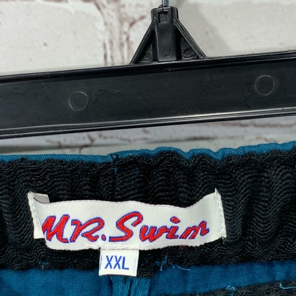 Mr Swim Turquoise Cotton Beach Shorts Size xxl - Picture 4 of 6